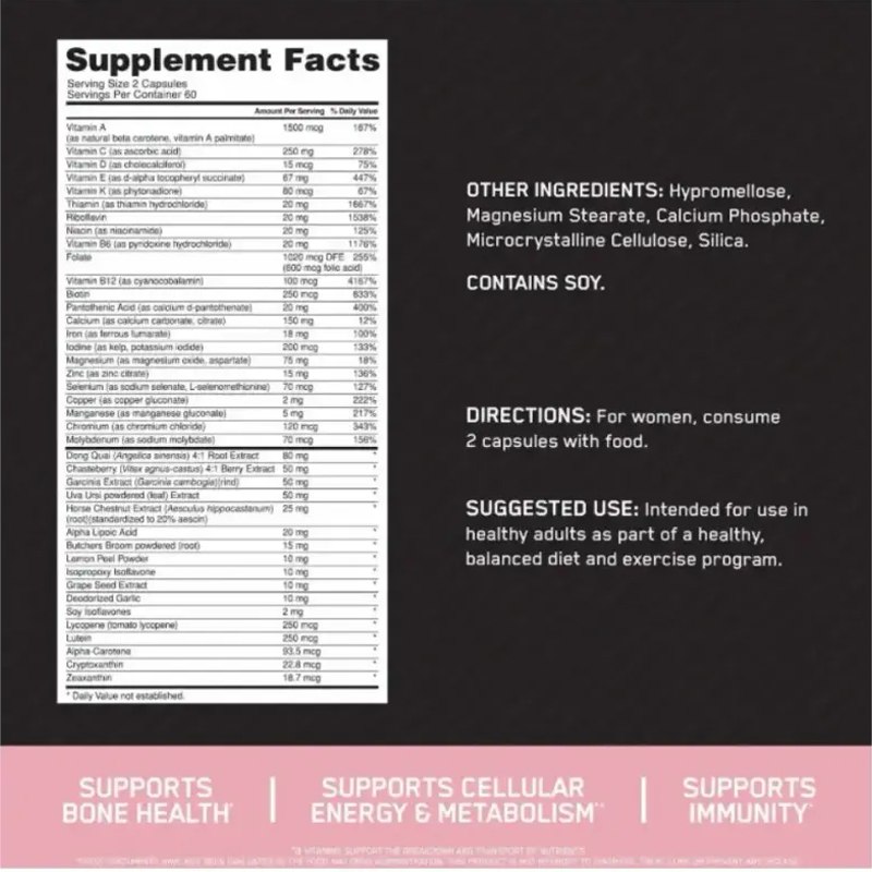 OPT Opti Women x 60 Tbs - Imagen 2